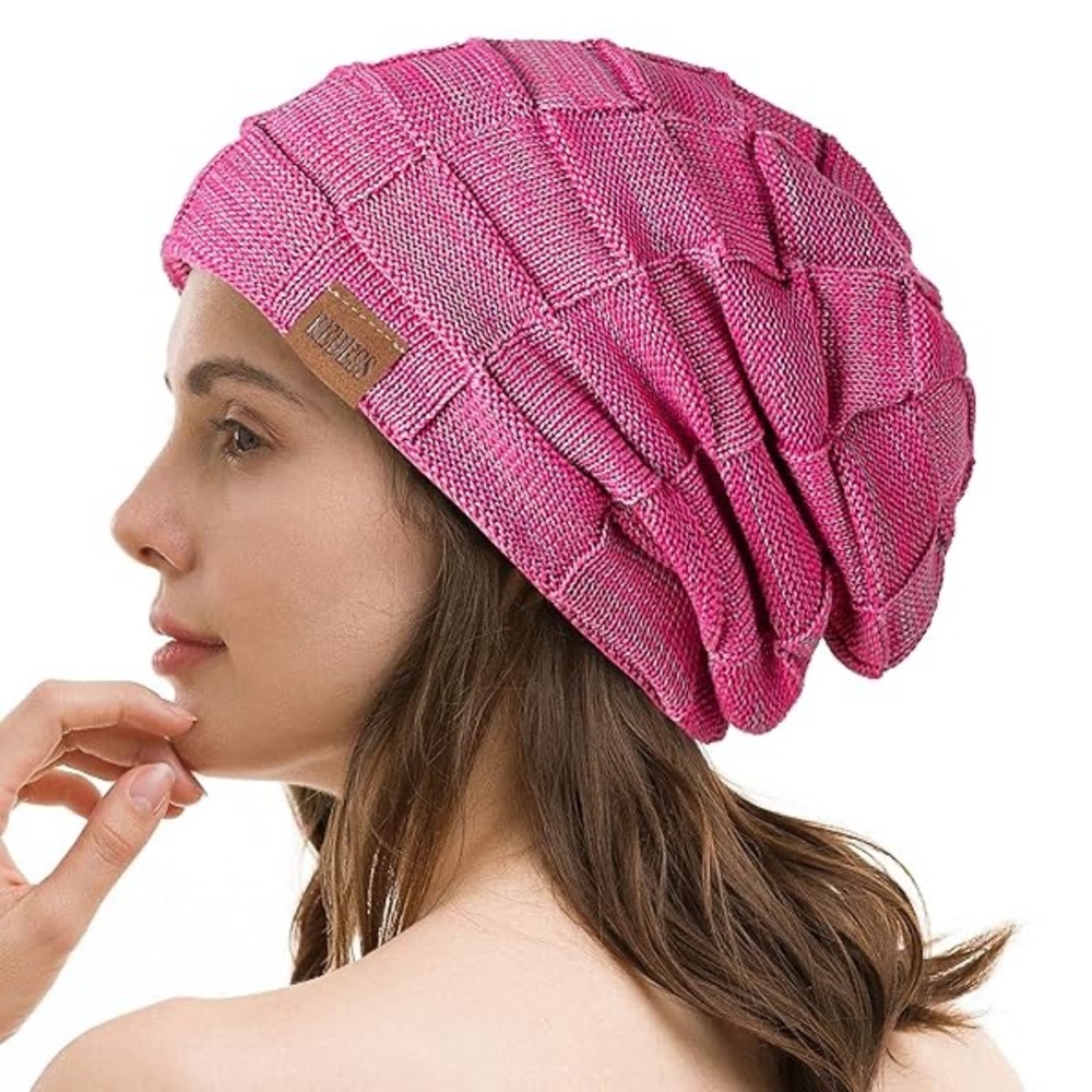 REDESS BEANIE HAT FOR MEN /WOMEN WINTER WARM HATS KNIT SLOUCHY THICK SKULL CAP